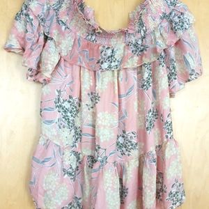 William Rast on/off the shoulder short sleeve top